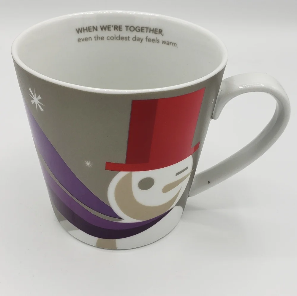 Starbucks 2011 snowman holiday coffee mug‎